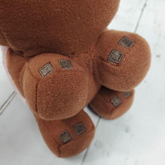 Minecraft Muddy Pig Plush Brown Stuffed Doll Mojang Jinx Toys Happy Explorer - Picture 7 of 9